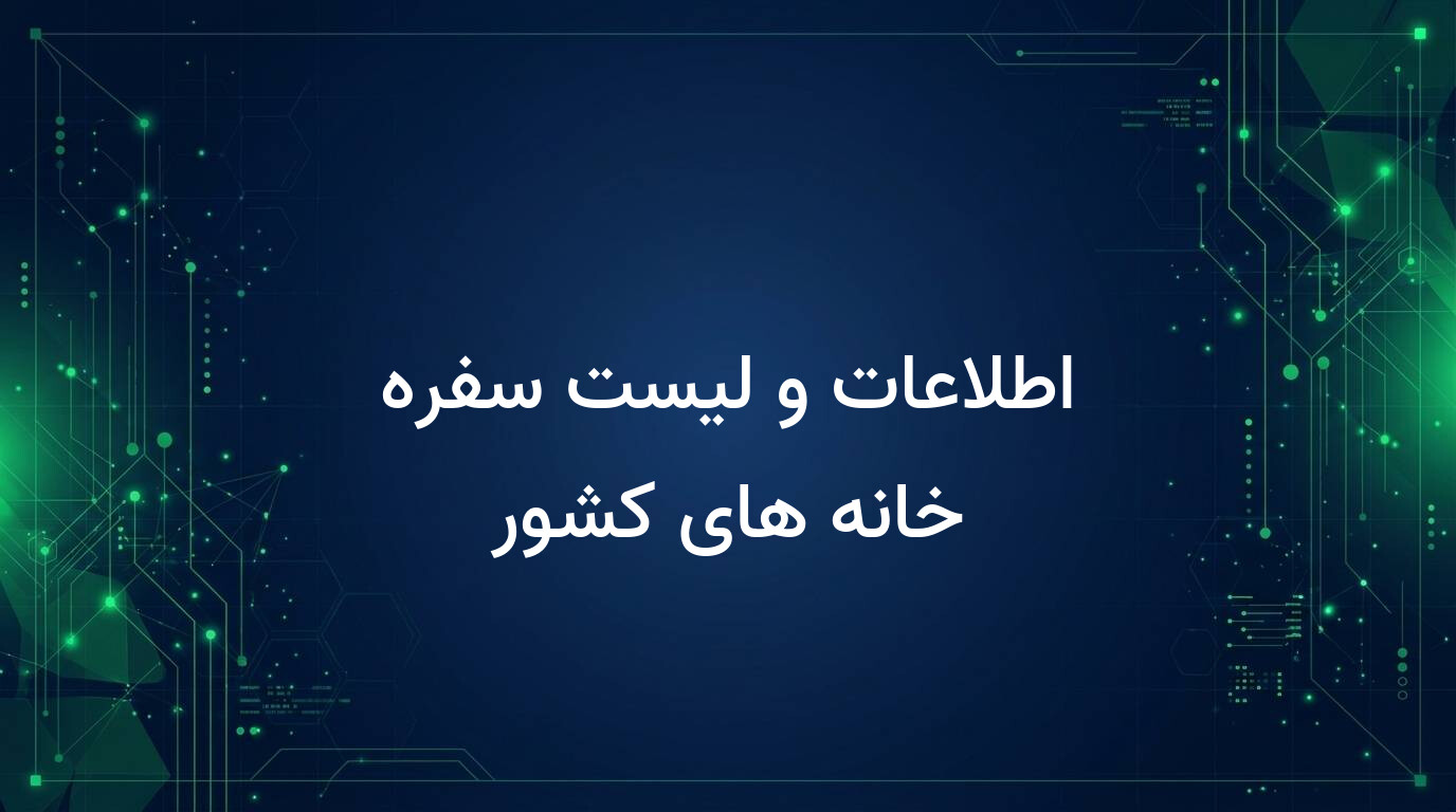 اطلاعات و لیست سفره خانه های کشور